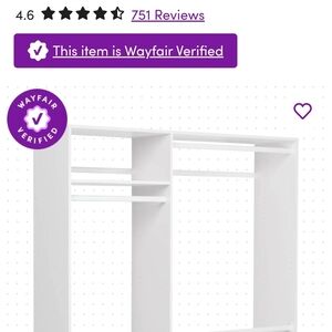 Wayf Sleek White Closet Organizer